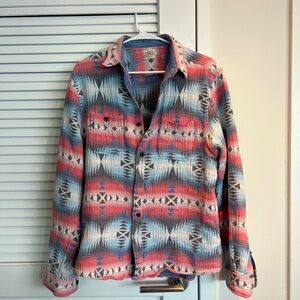 Faherty Native Pattern Men's Shirt (Large)